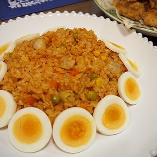 炊飯器で簡単♪チキンピラフ